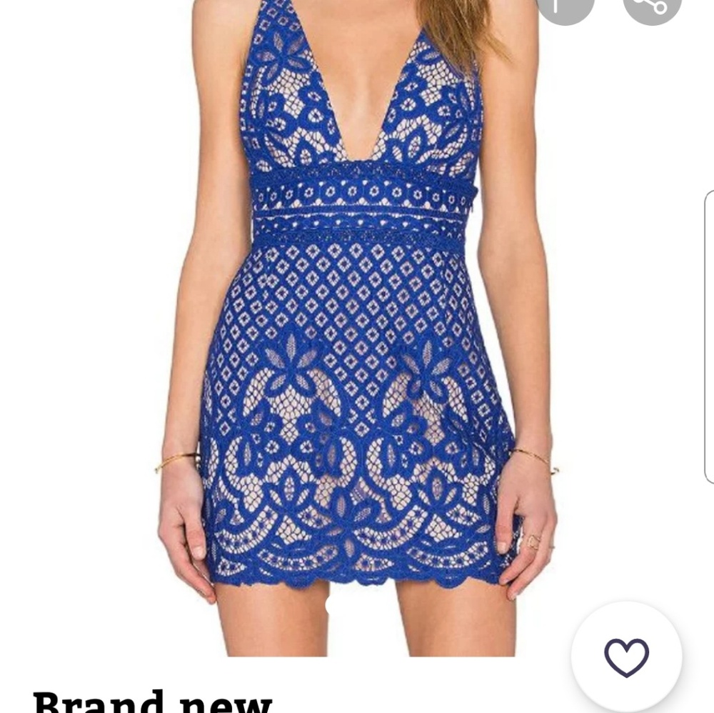 Electric blue dress